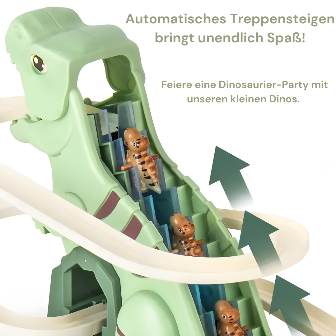 Dino Schiene - Die lustige Achterbahn die Dinos an die Grenzen bringt!